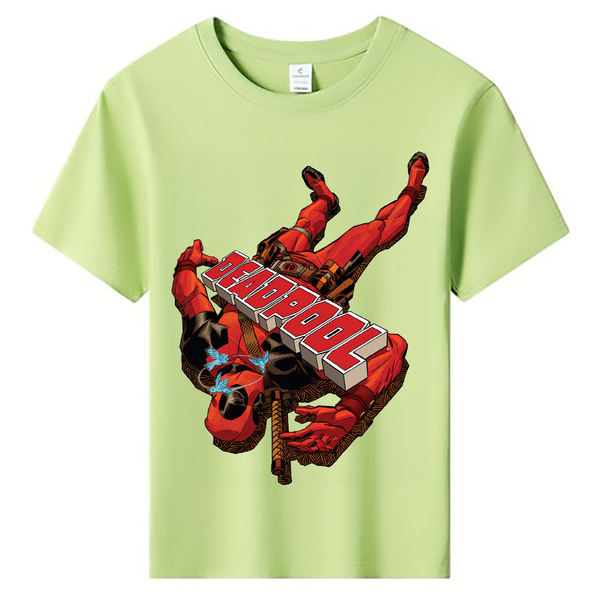（画像用） Deadpool デッドプール 綿100％キッズTシャツ（フロントプリント）